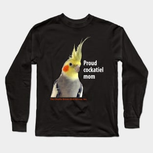 CB cockatiel mom - white type Long Sleeve T-Shirt